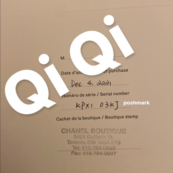 HOLD* Chanel CF classic flap bag small black calf skin sliver - Picture 10 of 10